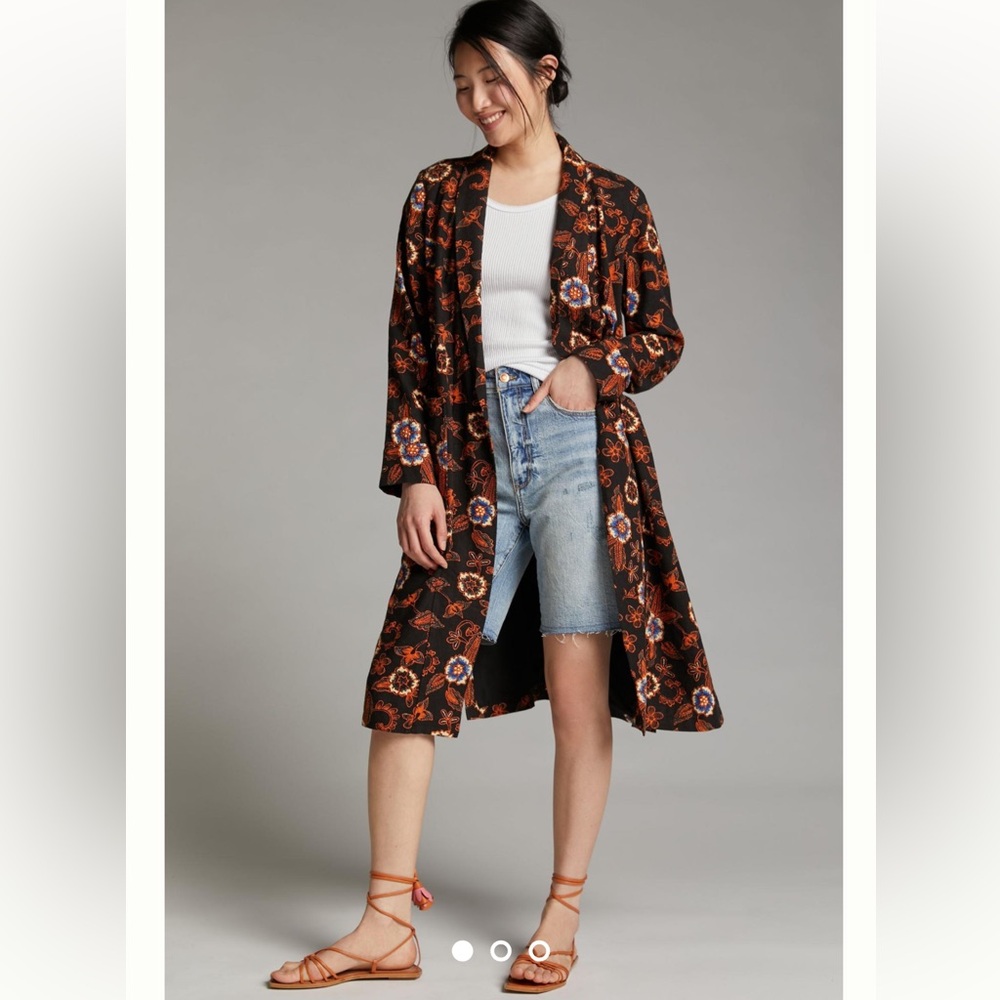 Anthropology lightweight kimono
